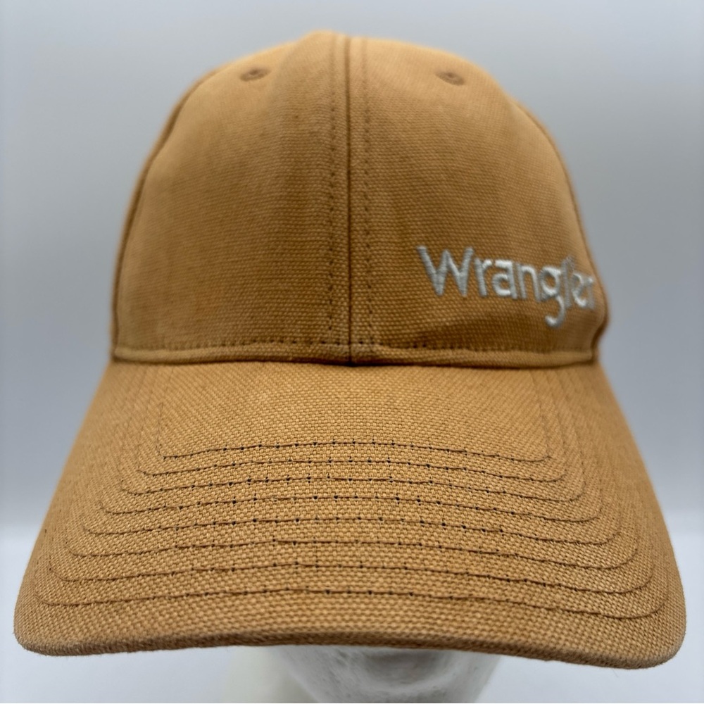 Wrangler Duck Structured Twill Adjustable Cap Men’s OSFM Tan Baseball Hat